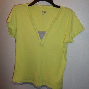 N.Y.L. New York Laundry Layered Top Size Large